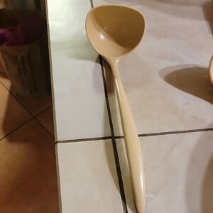 Vintage Rosti Melamine Cream Colored Ladel